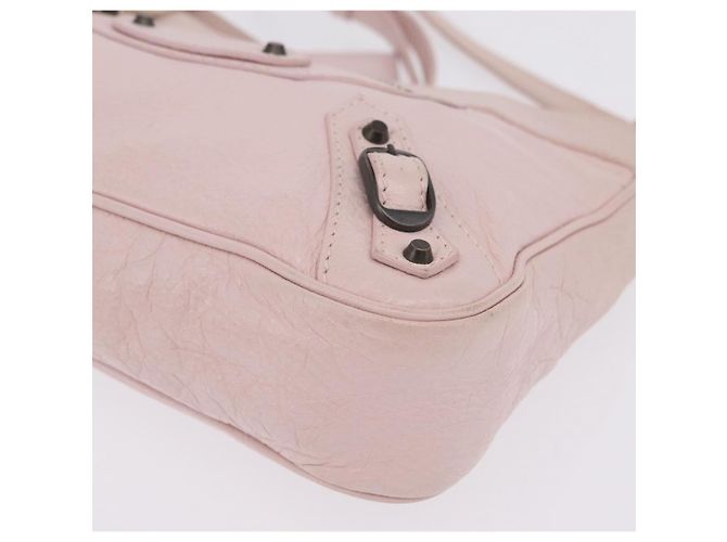 Balenciaga The Hip Shoulder Bag Leather Pink 242803 - vista 18