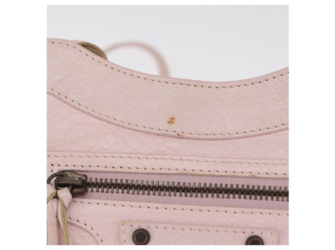Balenciaga The Hip Shoulder Bag Leather Pink 242803 - vista 2