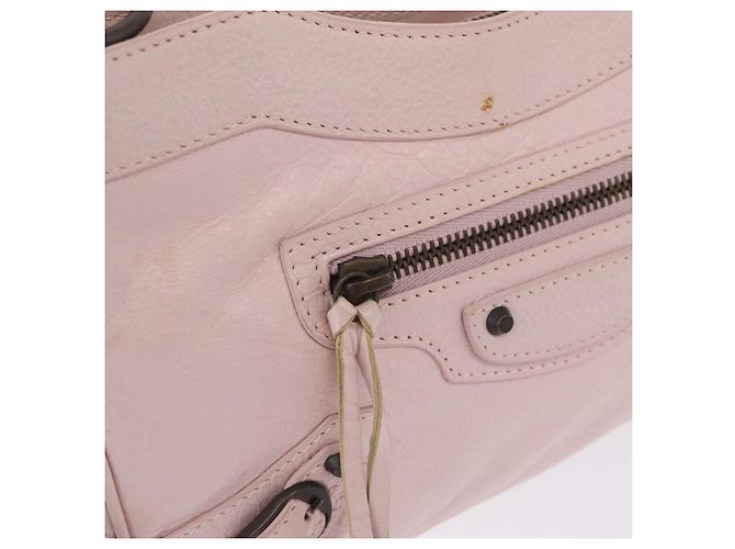 Balenciaga The Hip Shoulder Bag Leather Pink 242803 - vista 22