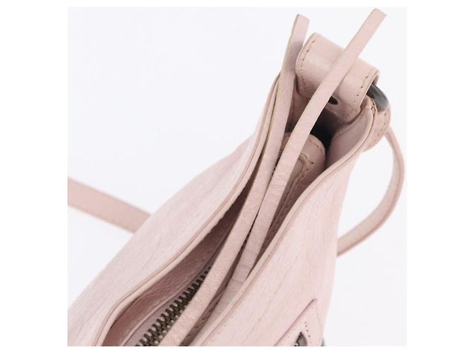 Balenciaga The Hip Shoulder Bag Leather Pink 242803 - vista 23