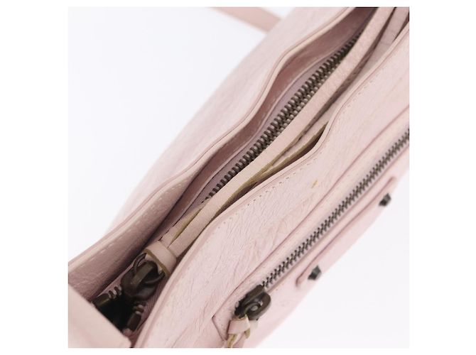 Balenciaga The Hip Shoulder Bag Leather Pink 242803 - vista 24