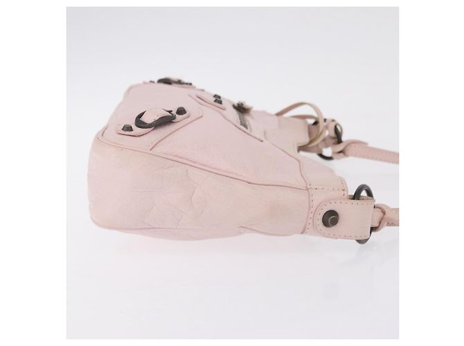 Balenciaga The Hip Shoulder Bag Leather Pink 242803 - vista 4