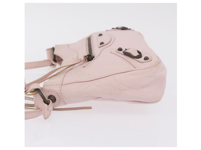 Balenciaga The Hip Shoulder Bag Leather Pink 242803 - vista 6