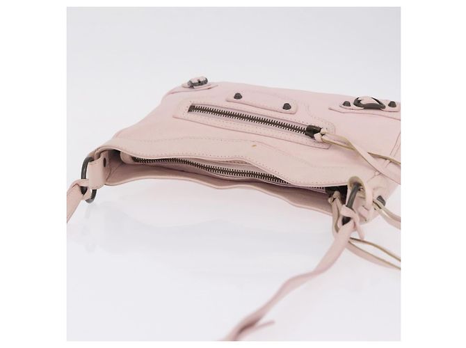 Balenciaga The Hip Shoulder Bag Leather Pink 242803 - vista 8