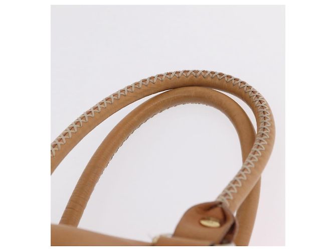 Céline CELINE Hand Bag Leather Beige Gold Tone - vista 14