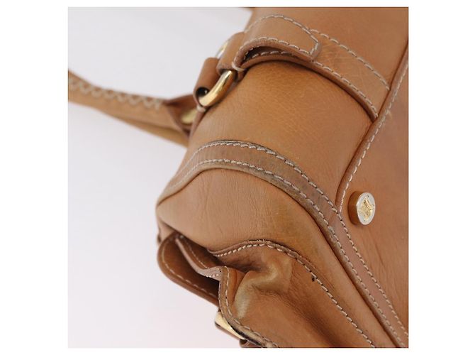 Céline CELINE Hand Bag Leather Beige Gold Tone - vista 16