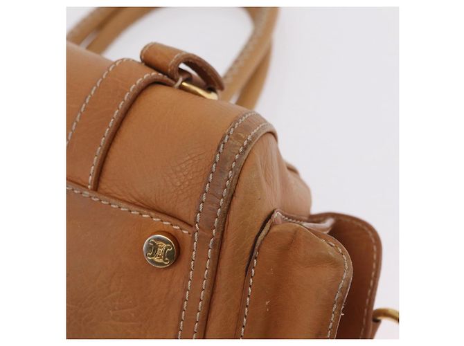 Céline CELINE Hand Bag Leather Beige Gold Tone - vista 17
