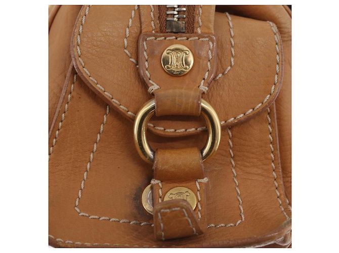 Céline CELINE Hand Bag Leather Beige Gold Tone - vista 19
