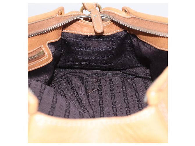 Céline CELINE Hand Bag Leather Beige Gold Tone - vista 22