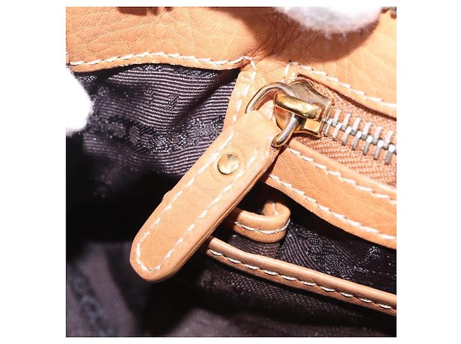 Céline CELINE Hand Bag Leather Beige Gold Tone - vista 24