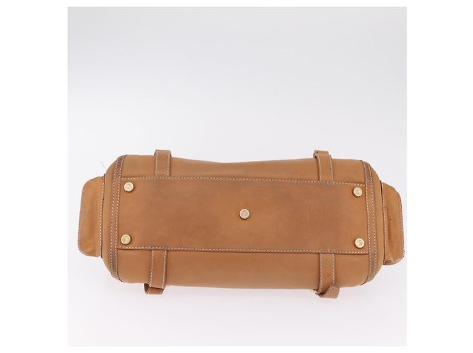 Céline CELINE Hand Bag Leather Beige Gold Tone - vista 5