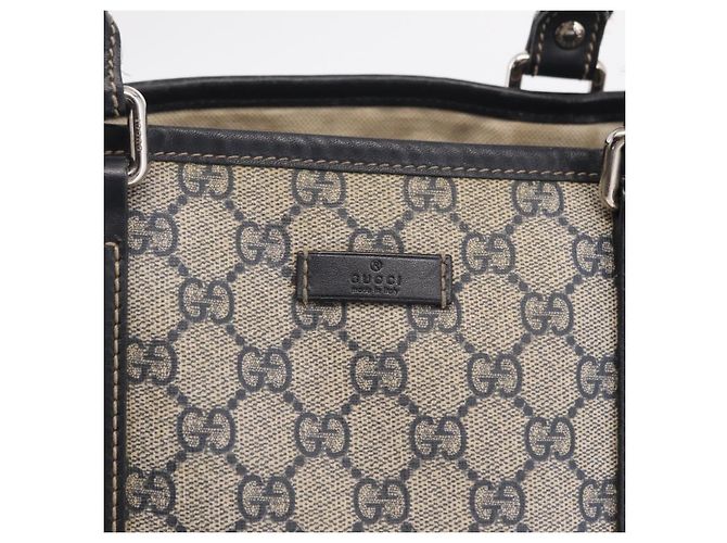 GUCCI GG Supreme Tote Bag PVC Navy Silver 223668 - vista 14