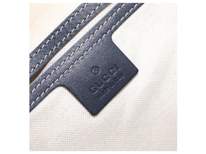 GUCCI GG Supreme Tote Bag PVC Navy Silver 223668 - vista 18