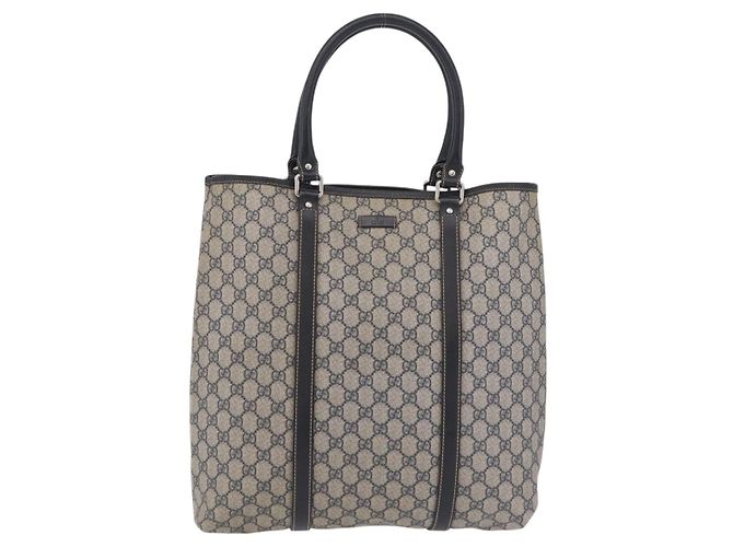 GUCCI GG Supreme Tote Bag PVC Navy Silver 223668 - vista 2