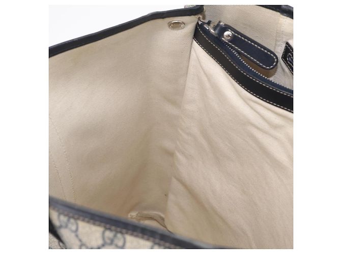 GUCCI GG Supreme Tote Bag PVC Navy Silver 223668 - vista 23