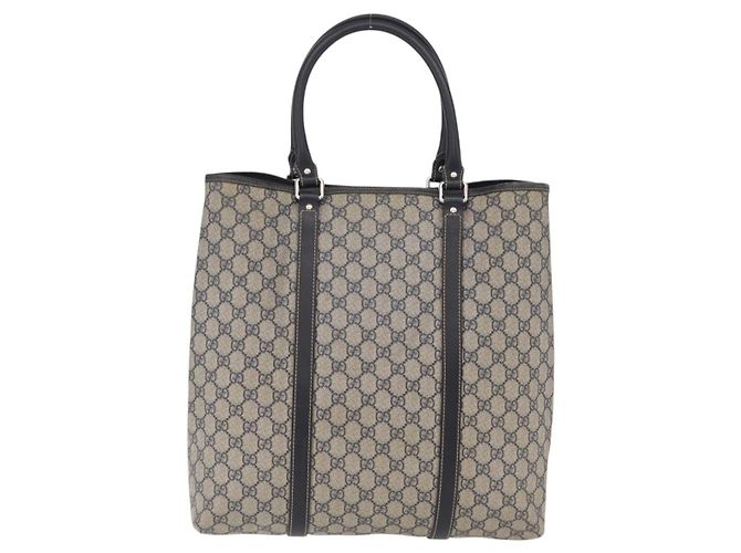 GUCCI GG Supreme Tote Bag PVC Navy Silver 223668 - vista 3