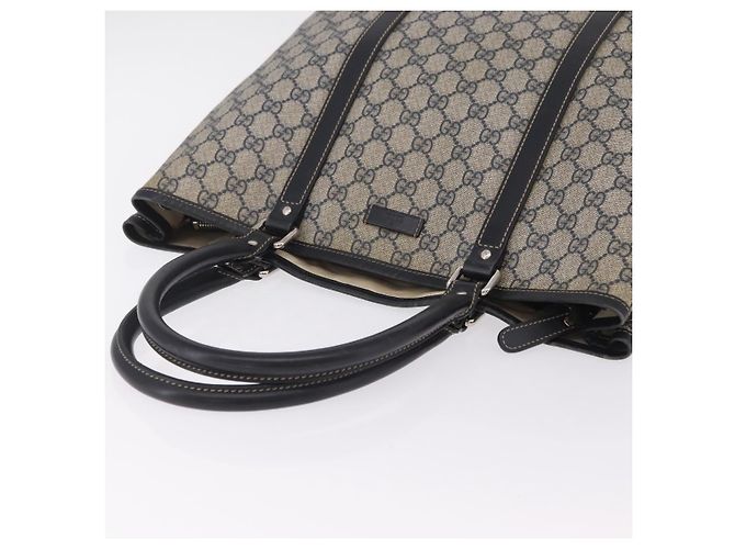 GUCCI GG Supreme Tote Bag PVC Navy Silver 223668 - vista 6