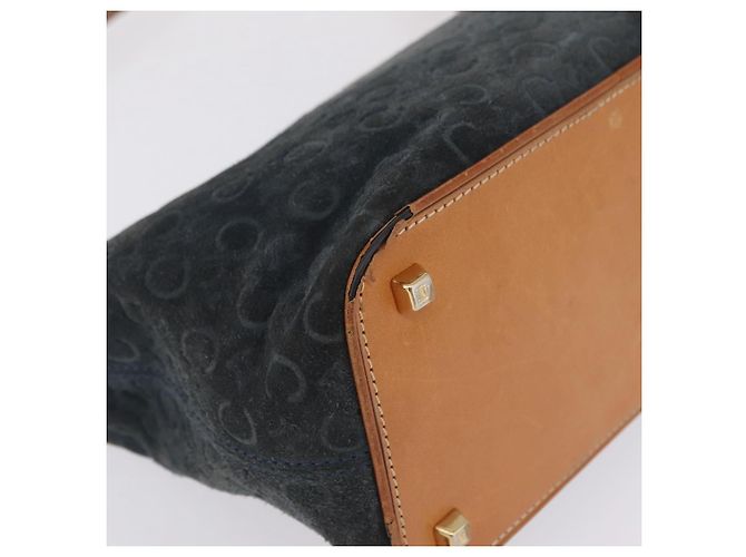 Céline CELINE Sac à épaule C Macadam Daim Vert Doré - vue 14