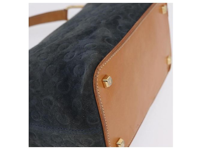 Céline CELINE Sac à épaule C Macadam Daim Vert Doré - vue 16