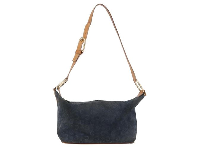 Céline CELINE Sac à épaule C Macadam Daim Vert Doré - vue 2