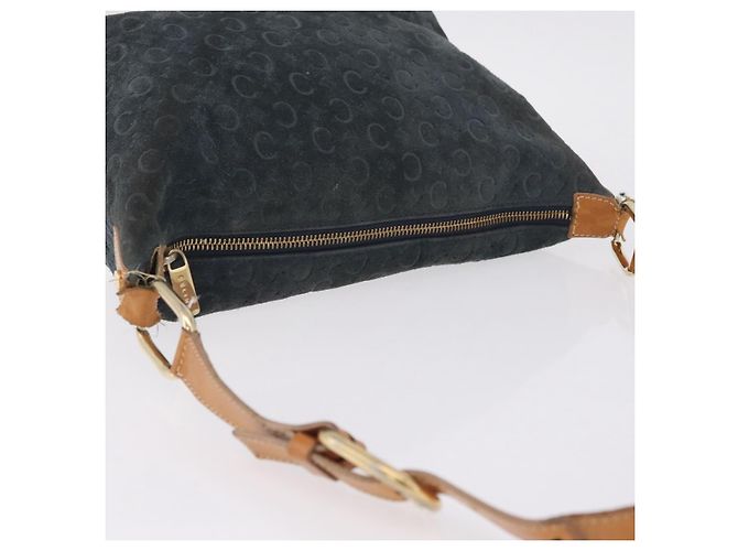 Céline CELINE Sac à épaule C Macadam Daim Vert Doré - vue 6