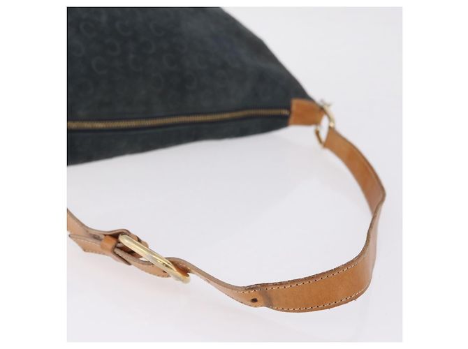 Céline CELINE Sac à épaule C Macadam Daim Vert Doré - vue 7