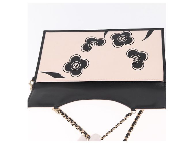 CHANEL Chain Shoulder Bag Canvas Pink Gold CC - vista 17