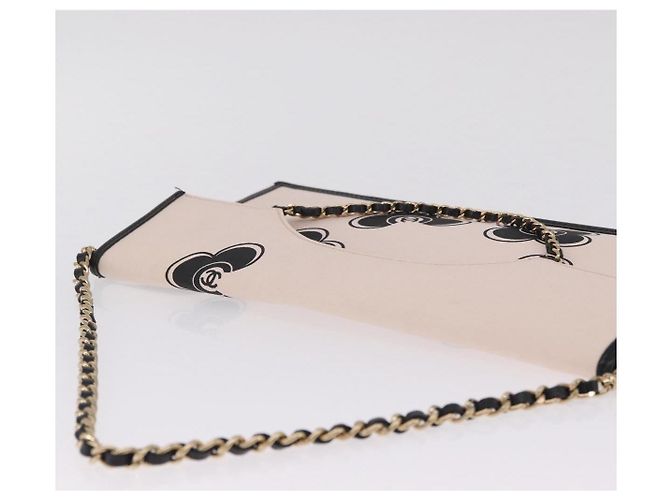 CHANEL Chain Shoulder Bag Canvas Pink Gold CC - vista 6