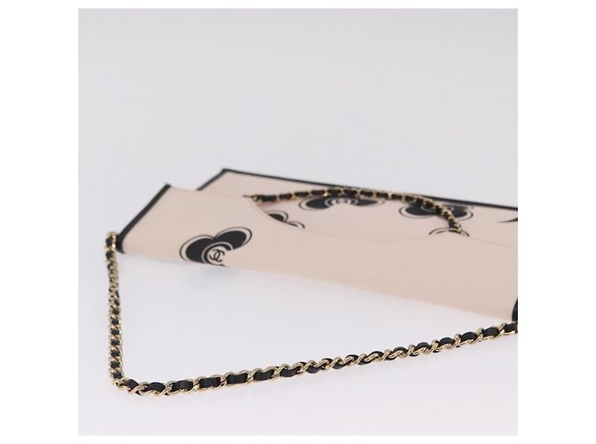 CHANEL Chain Shoulder Bag Canvas Pink Gold CC - vista 7