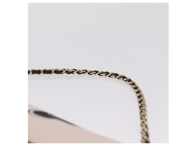 CHANEL Chain Shoulder Bag Canvas Pink Gold CC - vista 8