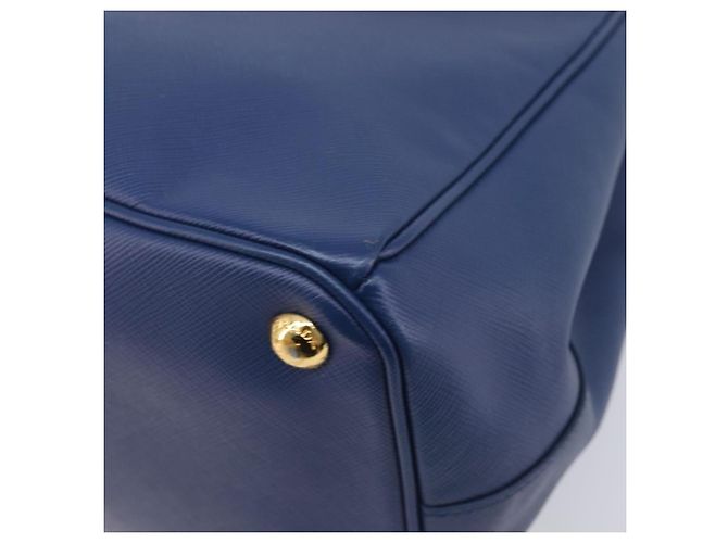 PRADA Galleria Hand Bag Saffiano 2way Blue Gold - vista 18