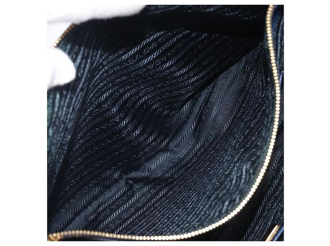 PRADA Galleria Hand Bag Saffiano 2way Blue Gold - vista 30