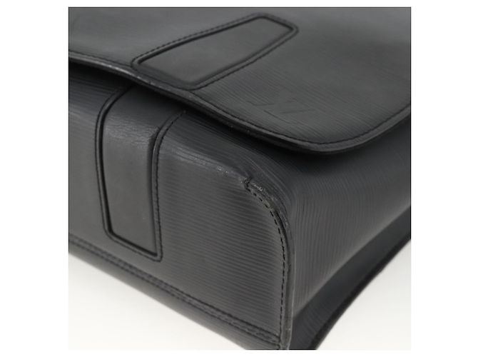LOUIS VUITTON Epi Harrington Messenger MM Shoulder Bag Black M53409 - vista 9