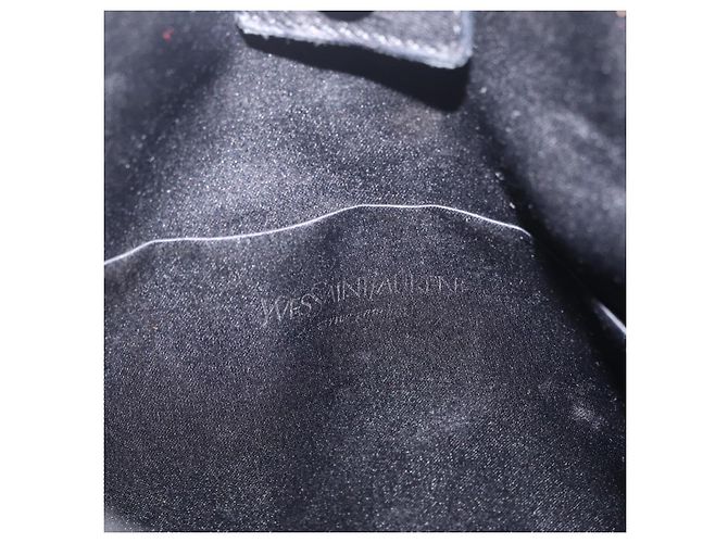 Autre Marque Saint Laurent Shoulder Bag Canvas Black Silver - vista 10