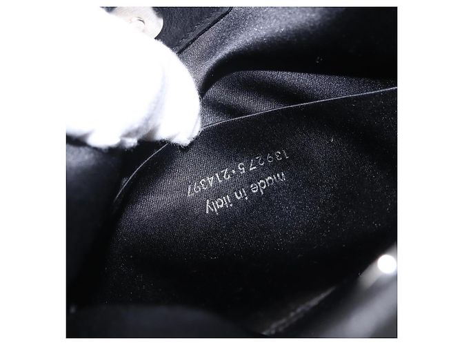 Autre Marque Saint Laurent Shoulder Bag Canvas Black Silver - vista 12