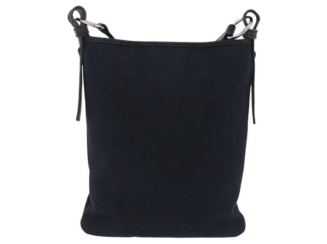 Autre Marque Saint Laurent Shoulder Bag Canvas Black Silver - vista 2