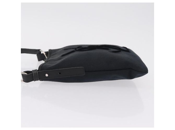 Autre Marque Saint Laurent Shoulder Bag Canvas Black Silver - vista 4