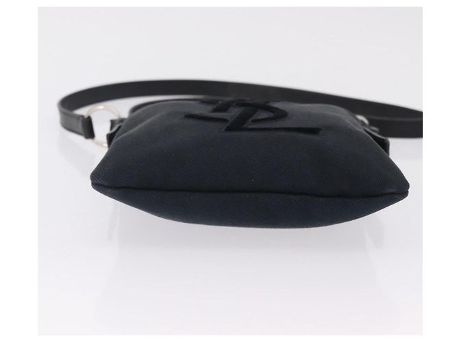 Autre Marque Saint Laurent Shoulder Bag Canvas Black Silver - vista 5
