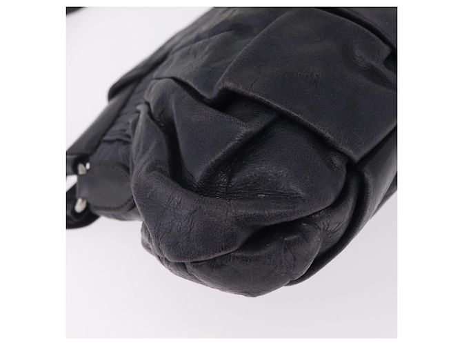 Miu Miu Bolsa Vitellolux Black Silver - vista 15
