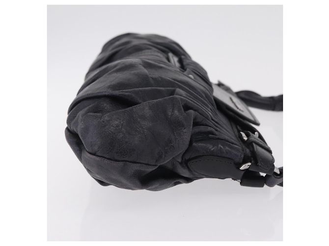 Miu Miu Bolsa Vitellolux Black Silver - vista 3
