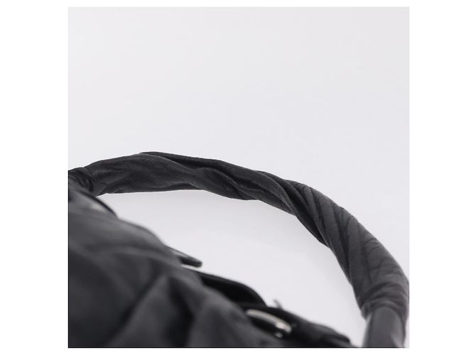 Miu Miu Bolsa Vitellolux Black Silver - vista 8
