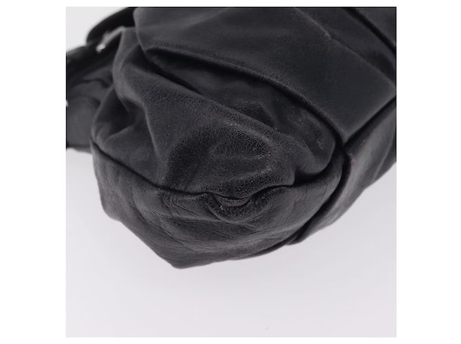 Miu Miu Bolsa Vitellolux Black Silver - vista 9