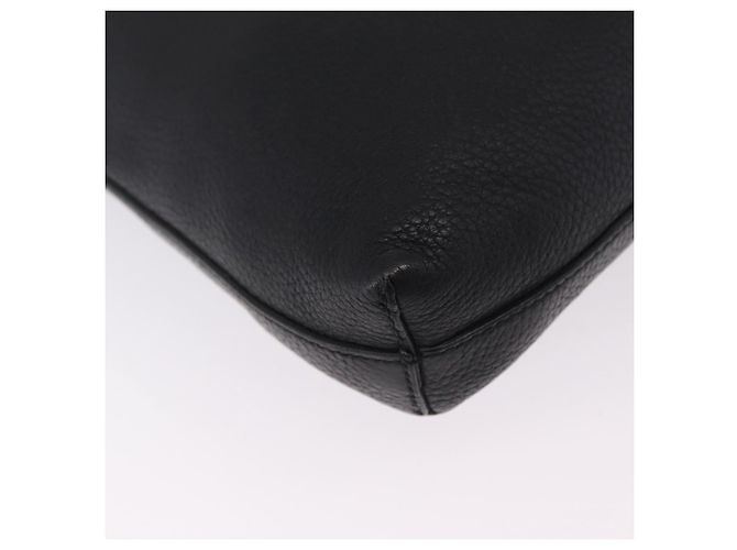 GUCCI Interlocking Shoulder Bag Leather Black Silver 322059 - vista 14