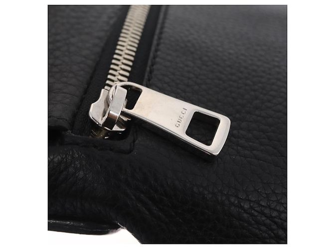 GUCCI Interlocking Shoulder Bag Leather Black Silver 322059 - vista 24