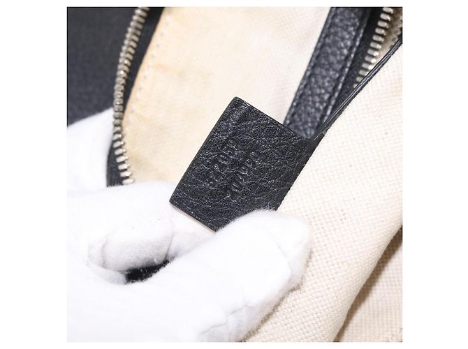 GUCCI Interlocking Shoulder Bag Leather Black Silver 322059 - vista 26