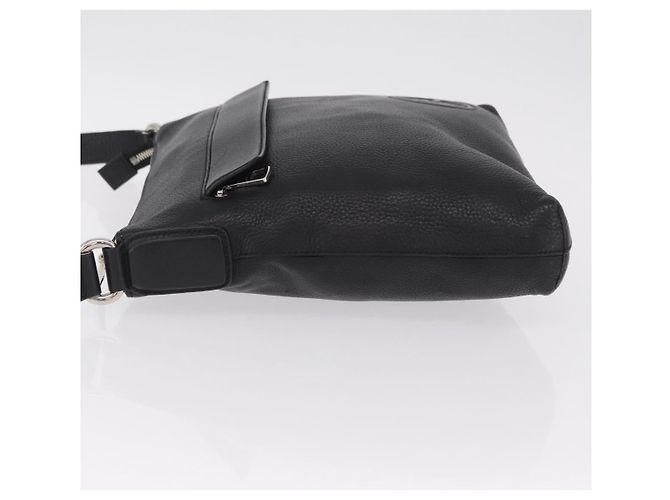 GUCCI Interlocking Shoulder Bag Leather Black Silver 322059 - vista 5