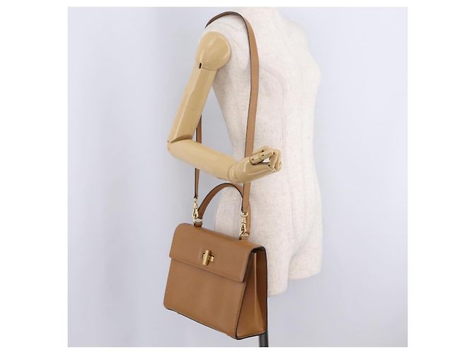 Céline CELINE Handtasche Leder 2way Beige Gold - Ansicht 25