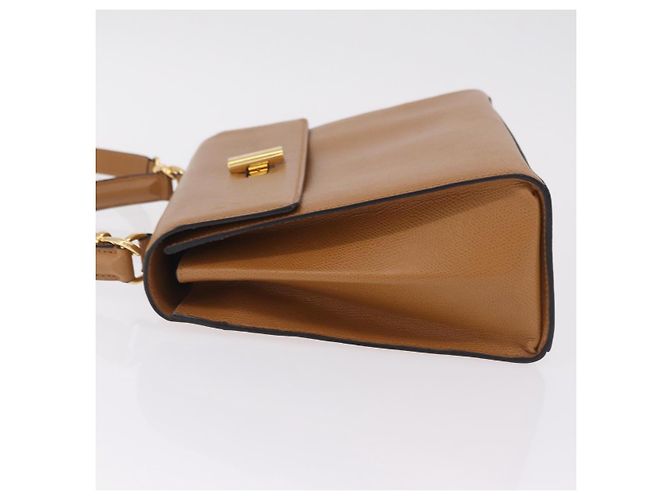 Céline CELINE Handtasche Leder 2way Beige Gold - Ansicht 4