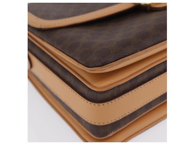 Céline CELINE Macadam Shoulder Bag PVC Brown Gold Tone - vista 15