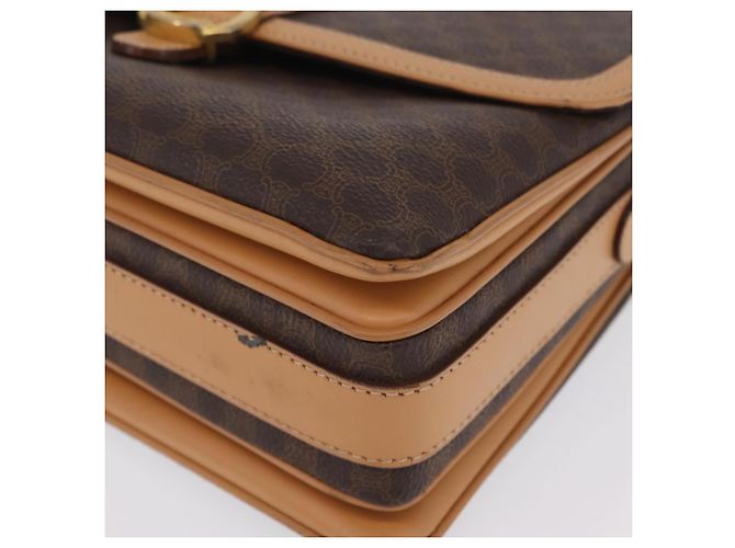 Céline CELINE Macadam Shoulder Bag PVC Brown Gold Tone - vista 16